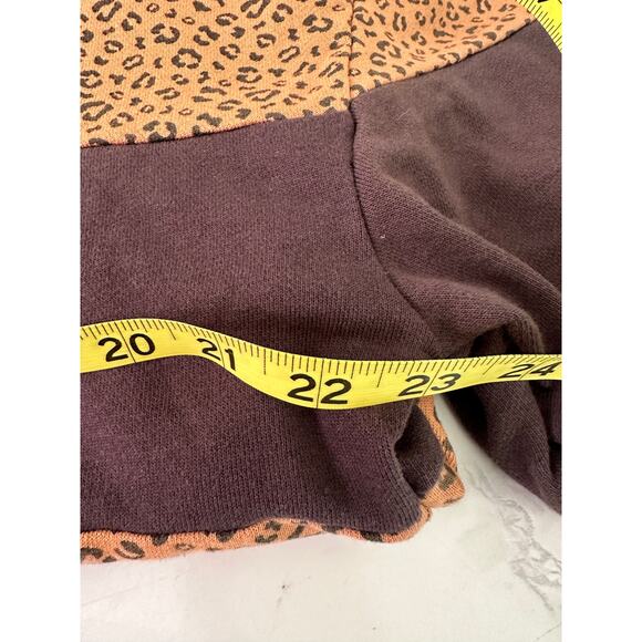 Simply Southern Sweatshirt Womens XXL Leopard Print Stripes Quarter Zip Sweater - Picture 5 of 11